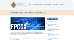 Desktop Screenshot of fortpittcapitalfunds.com