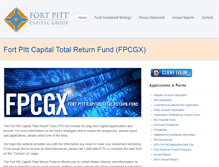 Tablet Screenshot of fortpittcapitalfunds.com